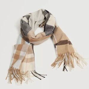 Plaid Cashmere Scarf
